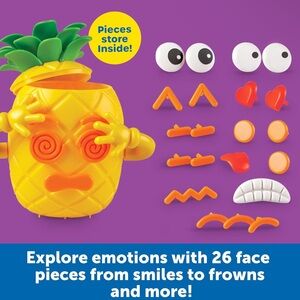 ♛4/$20♛ Learning Resources Emotion Pineapple Mr. Potato Head Toy Double Sided
